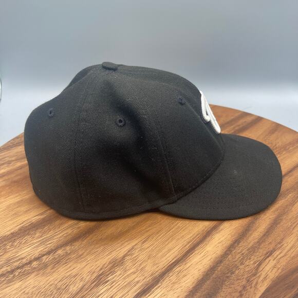 Washington Nationals MLB NE Fitted 7 1/4 Hat Black/White Sports Baseball - Picture 5 of 9